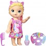 Bambola Baby Alive Glam Spa Unicorn 32 cm con Smalto e Accessori F3564 Hasbro 3 Anni+