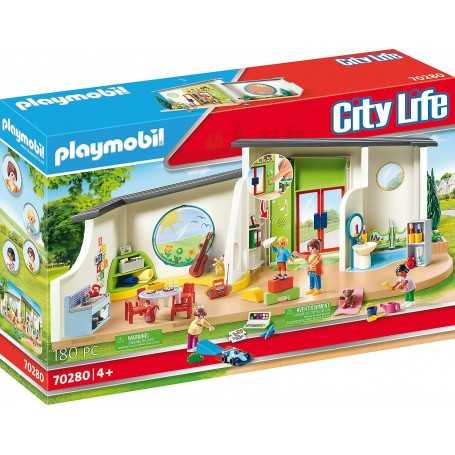 Playmobil City Life 70280 Asilo Arcobaleno con Luci e Suoni 4 Anni+