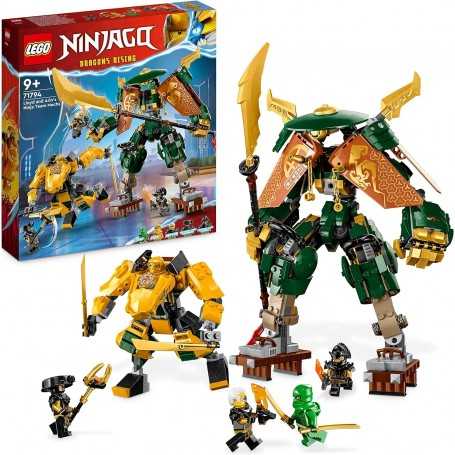 Lego Ninjago 71794 Team Mech Ninja di Lloyd e Arin 9 Anni+