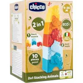 Chicco Gioco Torre Animali 10 Pezzi 11570 9 Mesi+