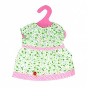 Vestito per Bambola 40-45 cm Verde con Fiori Baby Rose