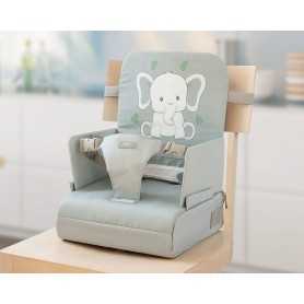 Cuscino Rialzo Sedia Bambini Richiudibile Cinture Grigio Elefante 4000 Kiokids 6 Mesi+