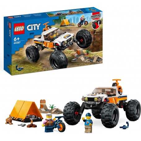 Lego City 60387 Avventure sul Fuoristrada 4x4 6 Anni+