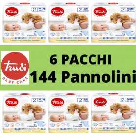 Pannolini Trudi Offerta Taglia 2 6 Pacchi Scatola Risparmio 3-6 kg 144 Pannolini