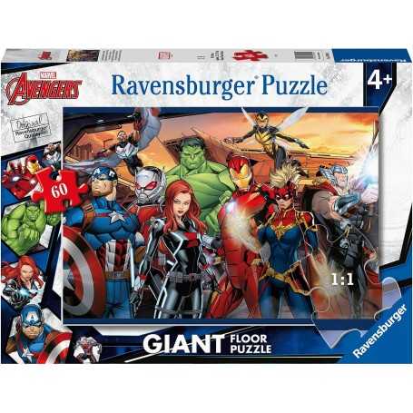 Puzzle Avengers 60 Pezzi 4 Anni Ravensburger Giant Floor Puzzle 69x49 cm 030941