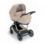 Trio Cam Techno Babila Cuori Beige con Ovetto Reclinabile Seggiolino Relax I-Size Telaio Gold 2025
