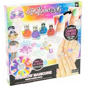 Smalto per Bambini Cambia Colore Influencer Lavabile con Stickers Influencer 92052 Nice 8 Anni+