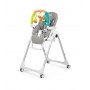 Peg Perego Prima Pappa Follow Me Plus Ice 2025 Seggiolone Pappa Sdraietta con Barra Giochi e Cuscino