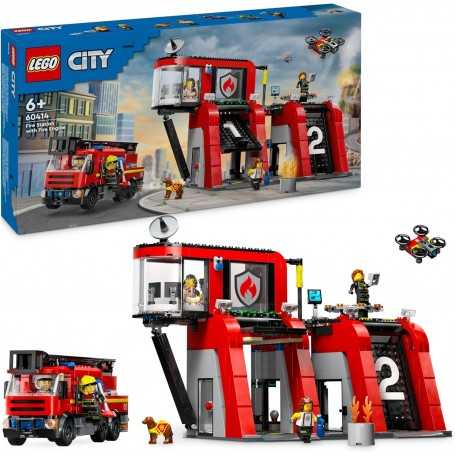 Lego City 60414 Caserma e Autopompa 7 Anni+
