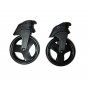 Ruote Anteriori Passeggino Liteway Chicco Nero Ricambio Originale 2 Ruote