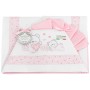 Lenzuola Lettino Neonato 60x120 cm Cotone Set 3 Pezzi Rosa Orsetti Love B0203-116 Batuffolini