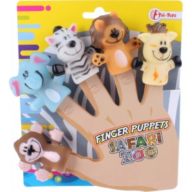 Marionette da Dito per Bambini Animali Zoo 37262 Toi Toys