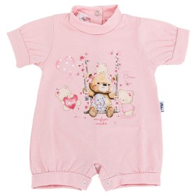 Pagliaccetto Cotone Neonato 1-3 Mesi Rosa Orsetti 400/R Ciliegina