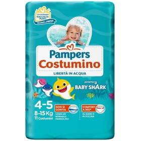 Pannolini per Piscina Pampers Costumino Taglia 4-5  8-15 Kg 11 Pannolini