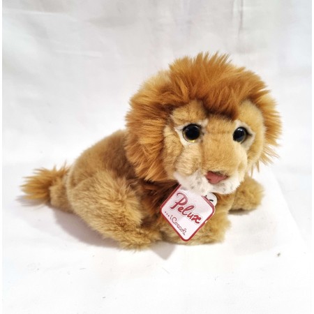 Peluche Leone Piccolo 18 cm Leoncino con Criniera 12 Mesi+ Globo
