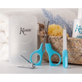 Set Manicure Neonato Azzurro Forbicine Lima Tagliaunghie 1673  Kiokids 0m+