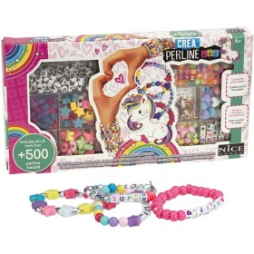 Perline per Braccialetti Bambini 6 Anni 500 Pezzi Unicorno con Lettere 87001 Nice
