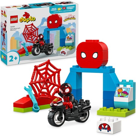 Lego Duplo 10424 Spidey L'avventura in Moto di Spin 2 Anni+