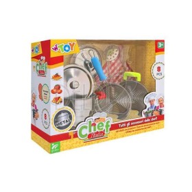 Pentoline Giocattolo in Metallo Set da 8 Pezzi Chef Italia 41726 Globo 3 Anni+