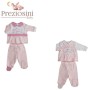 Completo Cotone Neonato 3-6 Mesi Rosa Gattini PRXB454 Preziosini Baby
