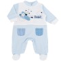 Tutina Cotone Neonato 3-6 Mesi Azzurra Aereo PRXA447 Preziosini Baby