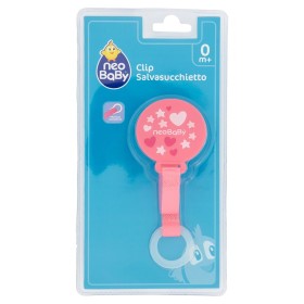 Catenella Ciuccio Rosa in Tessuto 0 Mesi+ Neo Baby
