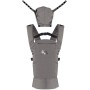 Marsupio Neonato 0-36 Mesi Janè Like Ergonomico in Cotone Grigio Cemento