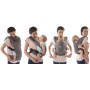 Marsupio Neonato 0-36 Mesi Janè Like Ergonomico in Cotone Grigio Cemento