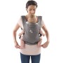 Marsupio Neonato 0-36 Mesi Janè Like Ergonomico in Cotone Grigio Cemento