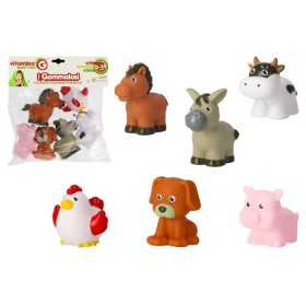 Animali Gommosi per Bambini Fattoria 6 pezzi 05276 Globo 0 Mesi+