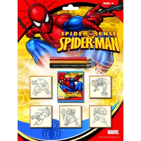 Timbri Spiderman per Bambini Lavabili 5817 Multiprint 3 Anni+