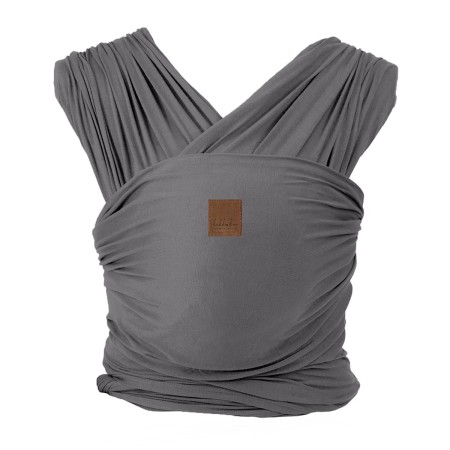 Fascia Porta Bebè Elastica dalla Nascita Isla Dark Grey 5.2 m Kikka Boo 0 Mesi+ Neonato