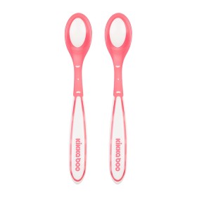 Cucchiaino Svezzamento Termosensibile Rosa Cucchiaio 2 Pezzi 6 Mesi+ Kikka Boo