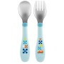 Posate Inox Bambini Chicco Azzurro 18 mesi+ 