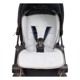 Materassino Copri Passeggino Universale Cotone Grigio Riduttore in Spugna Baby Idea