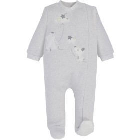 Pigiama Intero Bambino 2 Anni 92 cm in Pile con Zip Grigio Orsetto BL0869 Ellepi