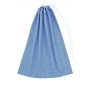 Sacca Asilo Grande per Cuscino e Coperte 65x50 cm Siggi Azzurro con Coulisse Quadretto