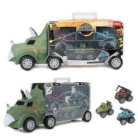 Camion Bisarca Dinosauri con 3 Veicoli a Frizione 80706 Toi-Toys