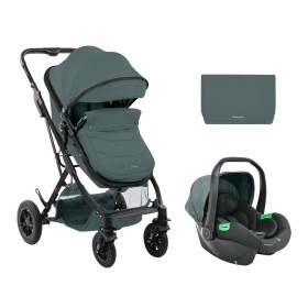 Kikka Boo Trio Kaya Passeggino Neonato Trasformabile in Carrozzina Mint Verde