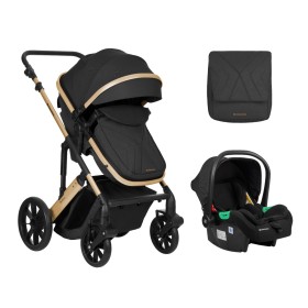 Kikka Boo Trio Darling Passeggino Neonato Trasformabile in Carrozzina Black Gold