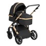 Kikka Boo Trio Darling Passeggino Neonato Trasformabile in Carrozzina Black Gold