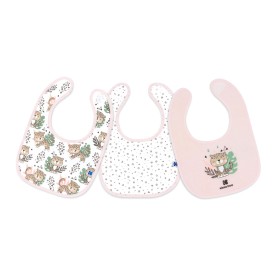 Bavaglini Neonato Cotone Set 3 Bavette Rosa Savana Kikka Boo 0 Mesi+