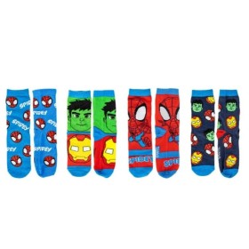 Calze Spidey Bambini 27-30 Set 4 Calzini Spiderman con Salvadanaio Cerda