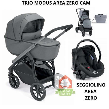 Trio Cam Modus Antracite con Ovetto Area Zero I-Size Telaio Silver 2025