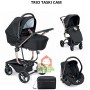 Cam Taski Sport Romantic Trio Nero con Orsetto Oro Rosa Telaio Rosa Gold