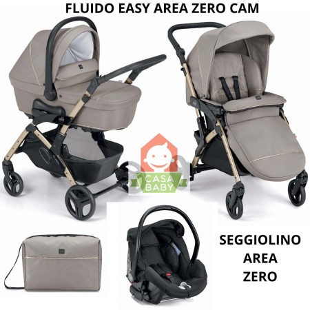 Cam Fluido Easy Trio Beige con Ovetto Area Zero Telaio Gold 2025