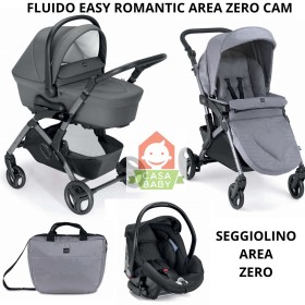 Cam Fluido Easy Romantic Trio Cuore Antracite con Ovetto Area Zero Telaio Metal 2025