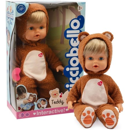 Cicciobello Teddy Bear Bambola 42 cm Interattiva CCBF3000 Giochi Preziosi 2 Anni+