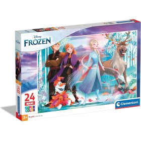 Puzzle Frozen 24 Pezzi 3 Anni+ Supercolor Maxi 62x42 cm 28513 Clementoni Disney