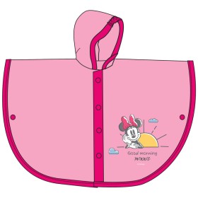 Mantellina Pioggia Minnie 5-6 Anni Rosa con Cappuccio PVC Disney